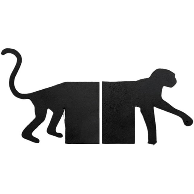 Book Separator Decorative Metal Bookends Decoration Creative Animal Shape Acrylic Insert Book Divider Ornament for Home Office Library Decor Cattle