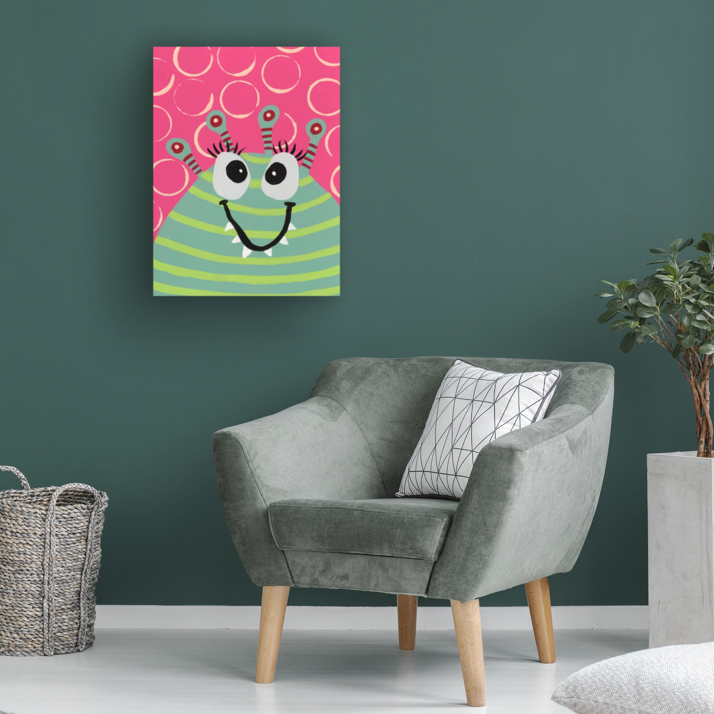Regina Moore 'Happy Creatures VII' Canvas Art