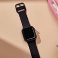 thumbnail image 4 of 2 piezas de correa deportiva compatible con correas de Apple Watch de 38 mm, 40 mm, 41 mm, 42 mm, 44 mm y 45 mm, correa de repuesto de pulsera de silicona suave con cierre clásico para I, 4 of 5