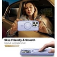 thumbnail image 6 of Magnetic for iPhone 12 Pro Max Case Compatible with MagSafe, [16FT Drop Protection] Shockproof 12 ProMax Phone Case for MagSafe Wallet, Magnetic Car Holder, Magnetic Charger, Light Purple, 6 of 6