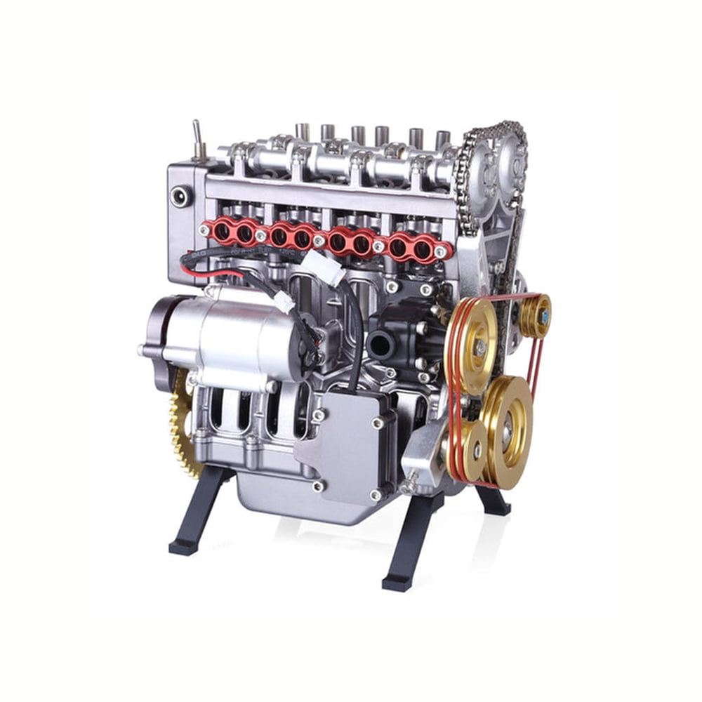 Teching 3D Car Engine Model Kit Assembly Adult Toys Mini Inline 4 Cylinders Engine Education