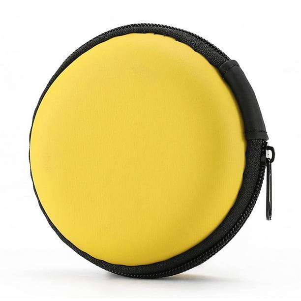 Bolsas de almacenamiento de cables para auriculares compatibles con Bluetooth, Estuche de transporte de red interior portátil para acampar, Almacenamiento y organización del hogar Amarillo Cateissary BB2321-01