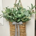 thumbnail image 5 of Hanging Basket for Front Door,Spring And Summer Flower Basket And Flower Wreath Simulation Flower Vines Basket Door Basket Door Hanging in Front of Home Decorative(A 14in), 5 of 9