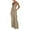 Khaki, variant on Lenpel Women's Strapless Jumpsuits off Shoulder Sleeveless Tube Top Pleated Wide Leg Rompers Casual Summer Outfits