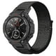 thumbnail image 3 of Para Huami Amazfit T-rex / T-rex Pro / Ares Correa De Reloj Ajustable Pulsera De Nylon Flexible Reloj Inteligente Banda Transpirable Para Mujeres / Hombres - Negro, 3 of 5