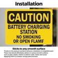 thumbnail image 3 of (2 Pack) Battery Charging Station No Smoking Or Open Flames OSHA Caution Sign, 3 of 7