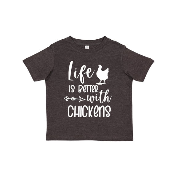 Inktastic Life is Better with Chickens Boys or Girls Toddler T-Shirt