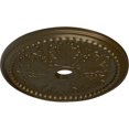thumbnail image 3 of Ekena Millwork 27 1/2"OD x 4"ID x 1 1/2"P Winsor Ceiling Medallion (Fits Canopies up to 4"), Hand-Painted Brass, 3 of 5