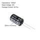 thumbnail image 2 of Uxcell 12.5x20mm 1000uF 35V 105C Capacitores electrolíticos de aluminio de alta temperatura, paquete de 50, 2 of 5