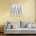 thumbnail image 4 of Canvas Print Wall Art Oil Paintings Minimalist Art Gray White Stripe Picture Prints Artwork for Living Room Kitchen Bathroom Bedroom,Stretched and Framed Ready to Hang,Abstract Wave Water Ripple, 4 of 9