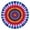 Colorful Rainbow Tie-1, variant on Blue White Tie Dye Wave Pattern Round Fitted Tablecloth with Elastic Edge,Dining Table Cover Waterproof,Outdoor Round Tablecloth for Camping,Dining,Indoor and Outdoor
