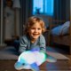 thumbnail image 5 of Delfín luminoso con luces brillantes | Peluche de 45 cm que brilla en la oscuridad | Peluche suave para acuario para niños | Luz nocturna relajante y regalo navideño, 5 of 5