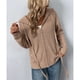 thumbnail image 2 of Chaqueta con capucha, cremallera, cordón y bolsillos, color caqui, manga larga, talla M, para mujer, 2 of 6