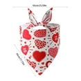 thumbnail image 2 of Elainilye Pet Scarf Valentine's Day Apparel for Cats and Dogs, Heart Design Tricot Accessory for Pet Fashion, Decorative Scarf for Holidays and Parties, Adjustable Pet Wear for Small Animals, 2 of 6
