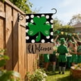 thumbnail image 5 of Cheapark St. Patrick's Day Home Garden Flag Shamrocks Decorative Printed for Outdoor Holiday Decoration Green, 5 of 6