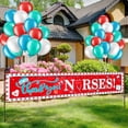 thumbnail image 2 of Thank You Nurse Banner Decoration Nurse Appreciation Banners Backdrop National Nursing Day Yard Sign Backdrop for Party Supplies, 2 of 4