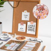 LZLINGMEI Flower Push Pins, 30pcs Cute Push Pins for Bulletin Board, Decorative Thumb Tacks Push Pins for Cork Board, Photo Wall, Map, Office or Home