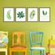 thumbnail image 2 of Calcomanías de pared nórdicas: hojas de plantas exóticas para la decoración de la sala de estar y el dormitorio Tropical Bliss, 2 of 8