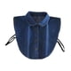 thumbnail image 5 of Cuello falso de mezclilla Salvador Azul profundo, 5 of 9