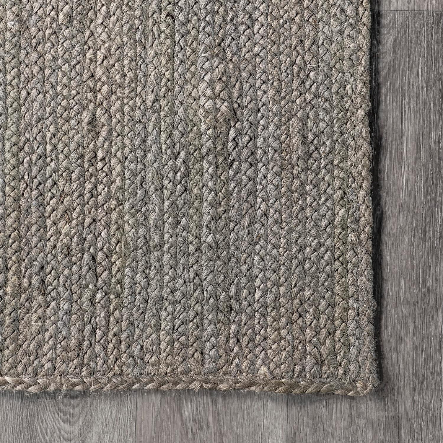 Handmade Braided Natural Grey Jute Area Rugs ,Home Décor Rugs Size 2 x 4 Feet ( 60 cm x 120 cm )