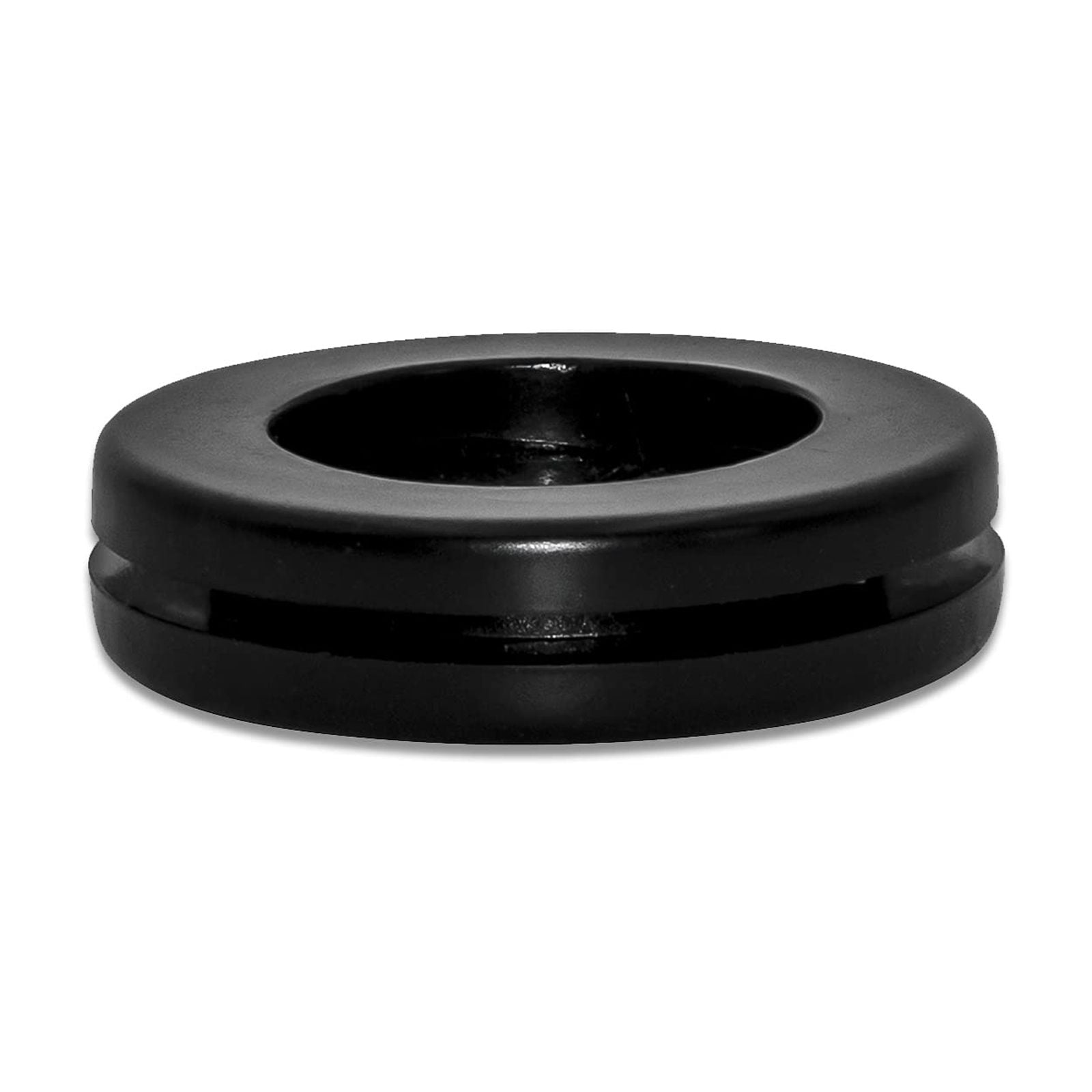 Flyshop Black Double-sided Synthetic Rubber Grommets Wire Protection, 8-Pack Round Rubber Hole Plugs, 20 mm 13/16" Drill Hole, 15 mm 19/32" ID