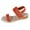 Orange, variant on YLYL Women's Espadrilles Wedge Platform Sandals Open Toe Elastic Ankle Strap Dressy Casual Slip on Summer Shoes