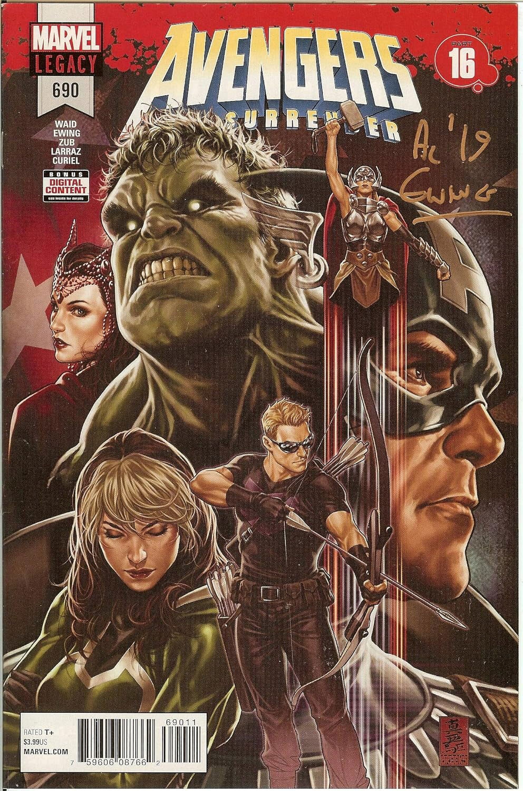 Avengers #690 No Surrender Home NM Signed by Al Ewing Comic