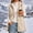 Beige, variant on Valufy Women's Hooded Fleece Vest, Button Down Sleeveless Sherpa Gilet with Pockets, Mid-Length Loose Fit Warm Outerwear
