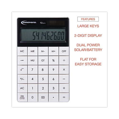 15973 Large Button Calculator, 12-Digit LCD | Bundle of 10 Each