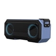 thumbnail image 1 of Altavoces Bluetooth 5,0, Inalámbrico, Graves s ​​portátiles para , Luces Multicolores, de Reproducción, IPX7 a - Azul Sunnimix Altavoces Bluetooth, 1 of 8
