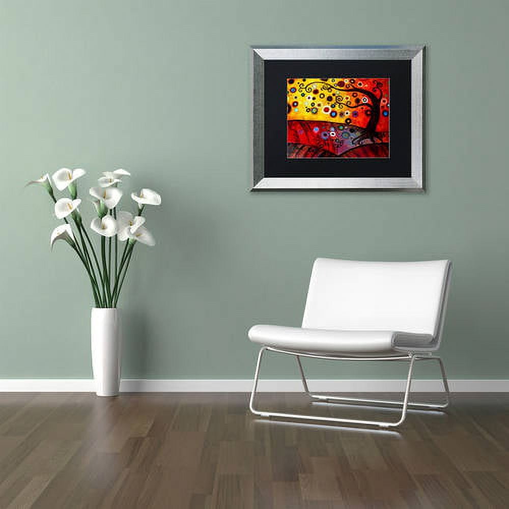 Trademark Fine Art "71" Canvas Art by Natasha Wescoat, Black Matte, Silver Frame