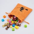 thumbnail image 4 of Cififendec 6Pcs Halloween Burlap Drawstring Gift Bags, 5.5"×3.9", Portable Pouches for Party Candy Favors Small Item Storage, Holiday Treat Packaging, 4 of 7