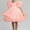 Pink, variant on Spazoro Kids Girls Dresses, Solid Color Round Neck Fashion Puff Sleeve Princess Dress for Child Girls Black Size 4-5T