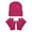 Hot Pink, variant on Cozy Solid Color Knit Winter Hat and Gloves Set for Kids - Lined Windproof Toddler & Mittens for Boys Girls Outdoor Activities Size:2-8 Years