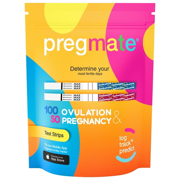 Pregmate 100 Ovulation and 50 Pregnancy Test Strips
