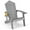 Light Grey, variant on Costway Patio HIPS Adirondack Chair with Cup Holder Weather Resistant Outdoor 380 LBS Red