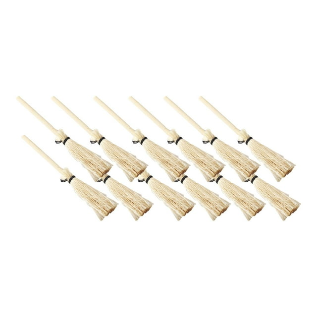 Paquete de 12 Escobas en Miniatura de para Disfraz de , Decoración de de Cosplay