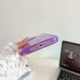 thumbnail image 2 of Allytechgroup Phone Case for Apple iPhone 16, Compatible with MagSafe Stylish iPhone 16 Case with Glitter Bling Design, Shockproof Dual Layer iPhone 16 Cover, Clearpurple, 2 of 8