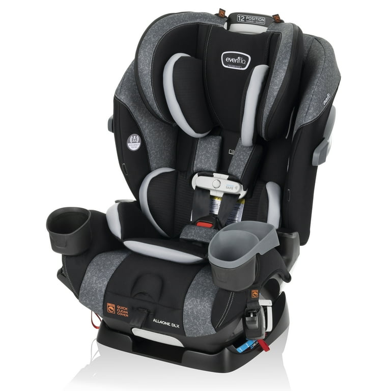 Free Shipping Evenflo All4One DLX All In One Convertible Car Seat with SensorSafe Latitude Gray Walmart