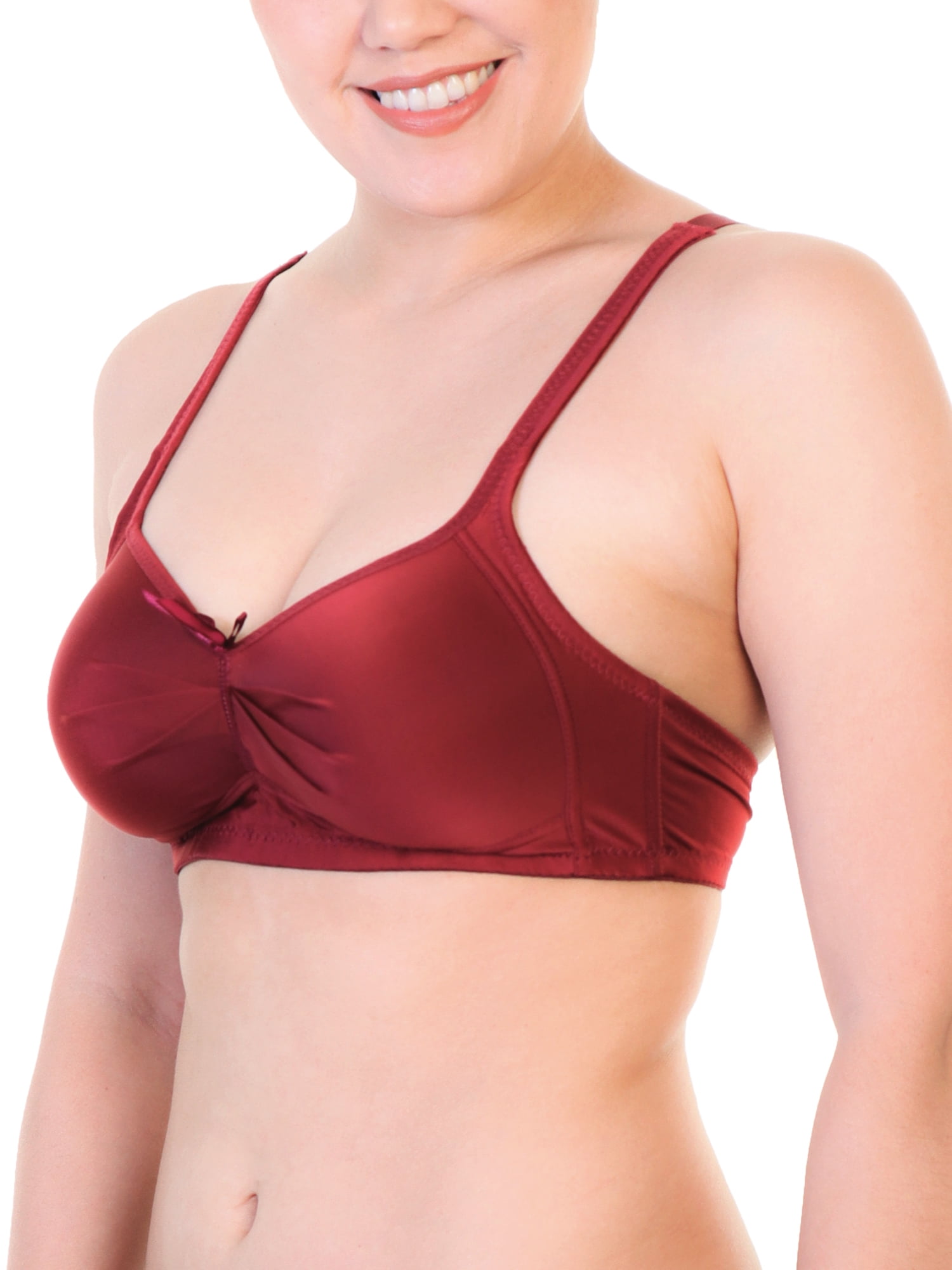 Angelina Wire-Free Seamless Bras in Regular and Plus Sizes (6-Pack