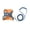 Blue-Orange, variant on PrimeGo Pet Harness Cat Halter Soft Breathable Vest with Cat Leash Reflective Safety Harness for Outdoor Walking And Traveling