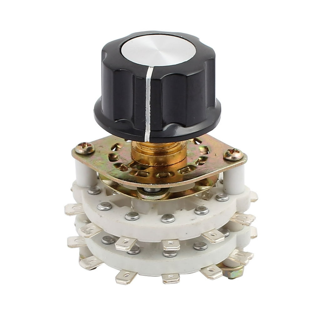 KCZ 4 Pole 5 Position Dual Decks Band Channel Rotary Switch Selector w