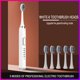 thumbnail image 3 of Cepillo de dientes eléctrico sónico recargable, 5 modos, temporizador inteligente, resistente al agua, cepillo de dientes ultrasónico, cuidado bucal, blanqueamiento dental para adultos, 3 of 5