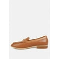 thumbnail image 4 of HOLDA Horsebit Embellished Loafers With Stitch Detail in Tan, 4 of 8