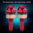thumbnail image 3 of Yazoeia Windshield Washer Nozzle, 2Pcs Universal Aluminum Alloy Car Auto Front Windshield Sprayer Washer Nozzles Kit(RED) CJC912-140090, 3 of 9