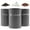 Gray, variant on 3 Pack Kitchen Canisters with Lids Airtight Metal Canister Set, Food Storage Containers Jars for Coffee, Sugar, Tea, Flour, Rustic Kitchen Decor Containers