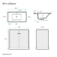 thumbnail image 5 of Lafayette 36" Bathroom Vanity in Brown Oak, 5 of 9