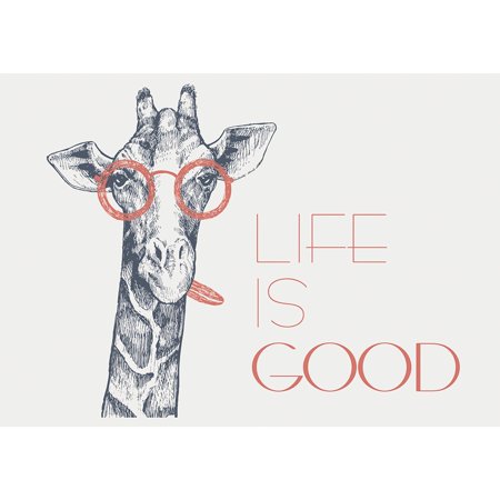 Life is Good Vinyl Mat  Rectangle  3.2 x4.8