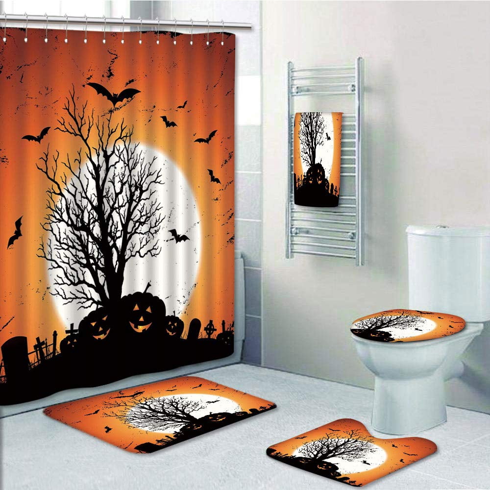 PRTAU Vintage Halloween Grunge Halloween with Eerie Atmosphere