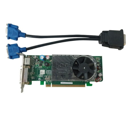 Dell Optiplex 320 330 740 745 755 760 Vostro 200 XPS 210 SFF Low Profile Video Card XX355 w/ Cable for DMS-59 To Dual